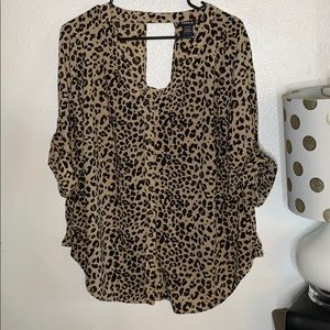 Torrid Leopard Print Blouse